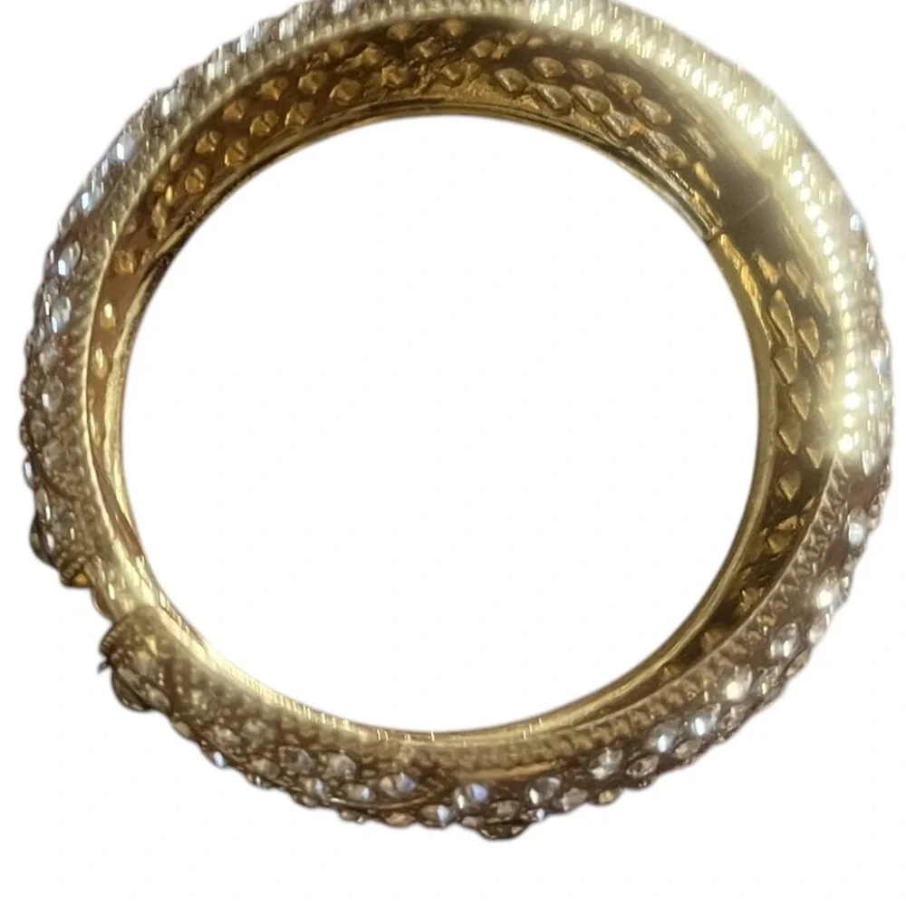 Sparkling Gold Rhinestone Bracelet - Picture 4 of 11
